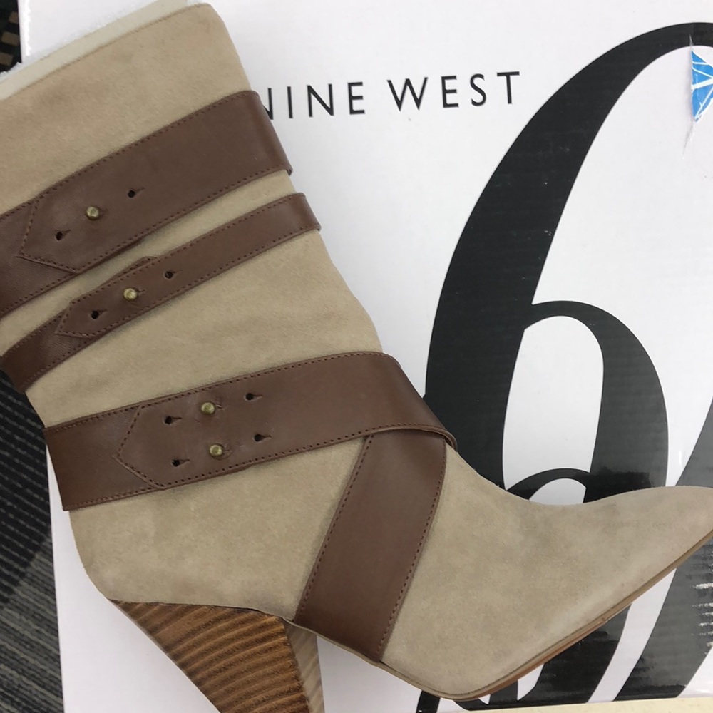 NWT Nine West Boots.  Taupe. Sz 6.5